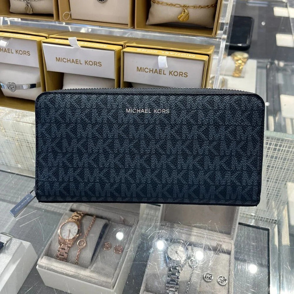 Michael Kors Cooper Logo Zip-Around Wallet 36U9MCRE3B AD/PL - Picture 1 of 9